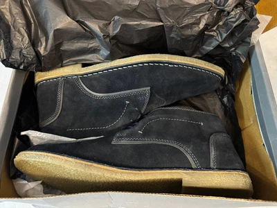 Kenneth Cole Reaction Men’s Desert Chukka Boots Navy Suede Size 11 New - Image 1 of 4