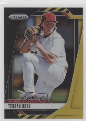 2025 Panini Prizm Black Gold Prizm 2/5 Tekoah Roby #143 - Image 1 of 3