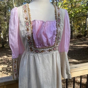 Vintage 70s Gunne Sax Copy Prairie Renaissance Maxi Dress Women’s Size Small - Bild 1 von 12