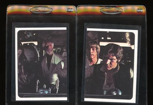 1977 Panini Star Wars Stickers 97 98 Luke Skywalker Han - Picture 1 of 2