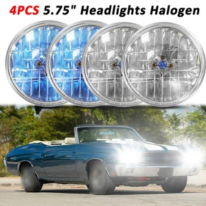 4PC Fit Chevy Chevelle 1964-68 1970 5.75" 5-3/4" Headlights Halogen Hi/Lo beam - Bild 1 von 10