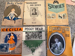 Lot of Assorted Sheet Music Various Songs and Artists. Early to Mid 1900s - Picture 1 of 13