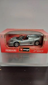 1/18 1995 Ferrari F50 Cabrio silber von Burago # 3372 Open Box - Bild 1 von 9