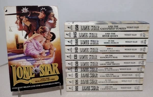 Lot of 11 LONE STAR Series Wesley Ellis Paperback Westerns - Picture 1 of 17