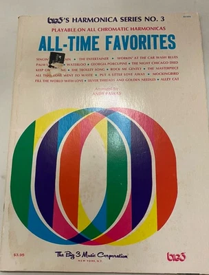 Big 3’s Harmonica Series #3 All Time Favorites Music Songbook - Image 1 of 4
