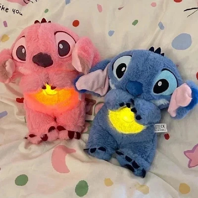 Kawaii Stitch Sleep Plush Toy - Calm Music, Lights & Breathing Effect (2 Colors) - Image 1 of 4