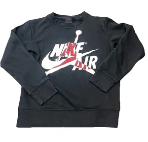 Sudadera Air Jordan Cuello Redondo Juvenil Talla Mediana (10-12) Negra Gráfico Jumpman - Imagen 1 de 8