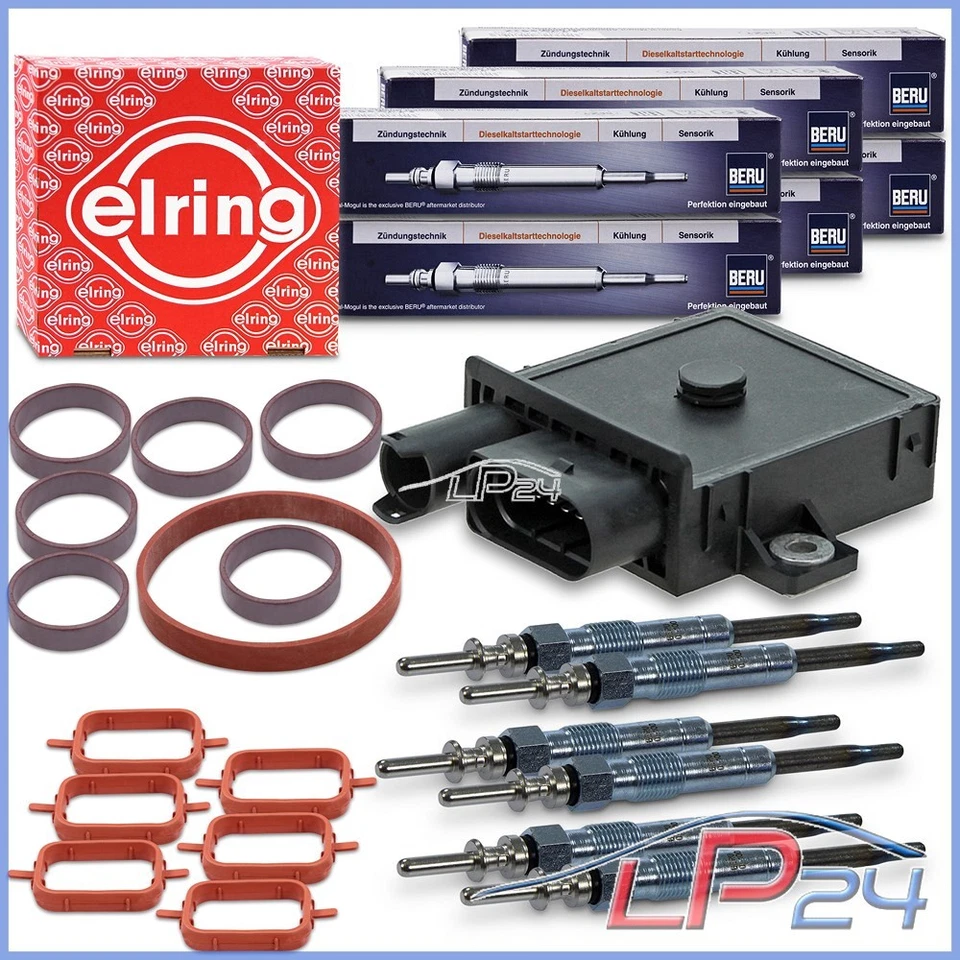 IKA CONTRÔLE + 6x BERU BOUGIE POUR BMW 3-ER E46 E90 5-ER E60 6-ER X3 X5 M57 - Photo 1/4