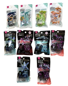 Daiso PETIT BLOCK Set of 10 Dinosaur & Robot Mosasaurus Tyrannosaurus Power Tita - Picture 1 of 11
