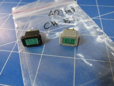 Crystal Quartz pair TX+RX 40  MHZ Fm Sss Ch 81 Graupner/JR  Quarzpaar - USED - Image 1 of 3