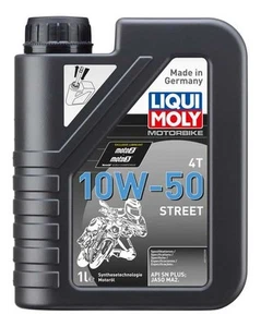 LIQUI-MOLY Motorbike 4T 10W-50 Street Synthetic Engine Oil 1L 21726 - Picture 1 of 1