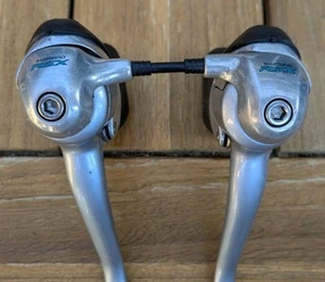 Rebuilt Shimano RSX ST-A410 STI Shift Levers 3x7 Speed Shifters Brifters - Picture 1 of 13