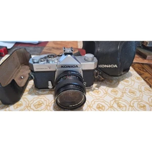 Cámara de película Konica autoreflex T 35 mm SLR con lente Konica hexanon 28 mm f/3,5 - Imagen 1 de 11