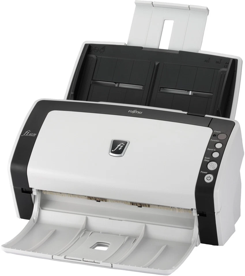 NEW Fujitsu Fi-6130Z Duplex Pass-Through Document Color Scanner w/ Ac Adapter - Image 1 of 4