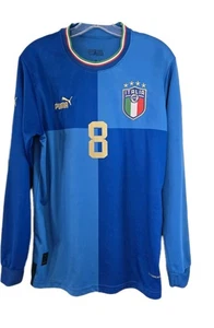 Puma Italy Italia Rulas #8 Home Jersey Ignite Blue/Ultra Blue Size Medium - Picture 1 of 11