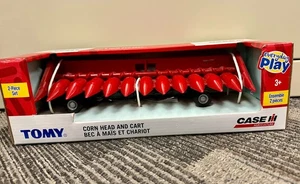 New Case IH Tomy Red Corn Head and Cart Farm Toy Two Piece Set - Picture 1 of 3