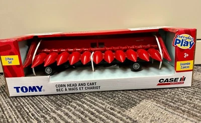 New Case IH Tomy Red Corn Head and Cart Farm Toy Two Piece Set - Image 1 of 3
