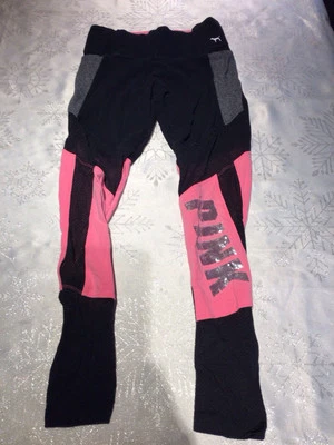 Leggings Rosa Victorias Secret Talla S/p/ch Lentejuelas Foto 1 de 4