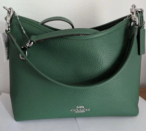 NWT Coach Laurel Leather Shoulder Bag in SHAMROCK - Picture 1 of 10