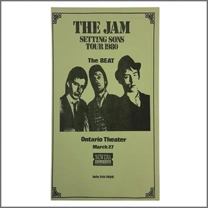 The Jam Setting Sons Ontario Theatre 1980 Concert Poster (USA) - Picture 1 of 1