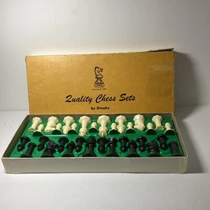 Vintage DRUEKE Quality Chess Sets by Drueke No. 23 Original Box COMPLETE Set USA - Picture 1 of 9