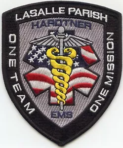 PARCHE DE INCENDIO EMS MÉDICO DE EMERGENCIA LaSALLE PARISH LOUISIANA Un Equipo - Una Misión - Imagen 1 de 1
