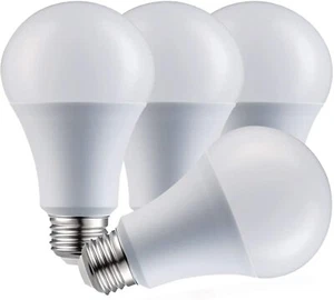A19 LED Light Bulb 60W Equivalent Dimmable pack of 4 - Picture 1 of 11