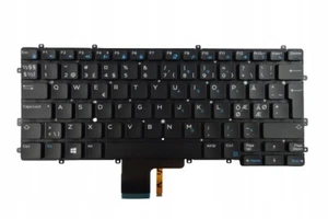 NEW Genuine BACKLIT Keyboard NORDIC / Dell Latitude 13 7370 / NSK-LZABC CP81R - Zdjęcie 1 z 9