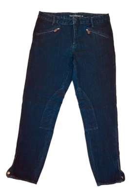 Ralph Lauren Sport Equestrian Knee Patch Leggings Jodhpur Riding Denim Pants 30 - Image 1 of 4