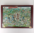 Buffalo Games 504-teiliges Puzzle CITY OF ATLANTA 1988 Vintage 21"" x 14"" USA