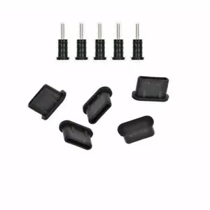 5x Staubkappen USB-C Anschluss und Kopfhörer-Buchse 3.5mm für LG V60 ThinQ - Picture 1 of 1