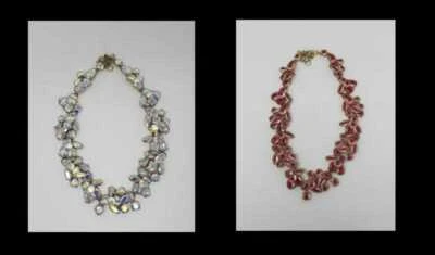 NUEVO COLLAR MUJER J CREW CRISTAL RACIMO PIEDRA DECLARACIÓN EN ROSA/CRISTAL AB Foto 1 de 4