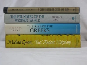 Michael Grant 4 HCDJ book lot Rise of the Greeks, The Ancient Historians,, VG - Imagen 1 de 5