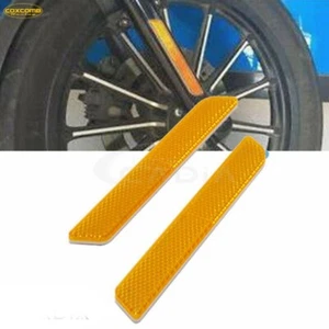 2X Front Fork Leg Reflector Reflective Stickers For Harley Touring Street Glide - Picture 1 of 10