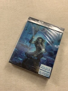 AQUAMAN MANTA LAB 4K UHD STEELBOOK , LENTILUAR, NEW/SEALED - Picture 1 of 6