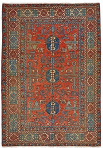 Russia Antik 191x127 Orientteppich Teppich Handgeknüpft - Bild 1 von 8