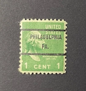 Philadelphia, Pennsylvania Type 71 Precancel - 1 cent Prexie - U.S. #804 - PA - Picture 1 of 1