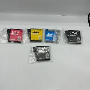 LC61 BK C M Y Inkjet for Brother MFC6890CW 6490CW 5890CN 5490CN 990CW 820CW 5PK - Picture 1 of 5