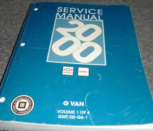 2000 GMC Savana Van STEERING SUSPENSION BRAKES AXLE Service Manual Vol 1 xz - Picture 1 of 3