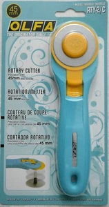 Olfa Rotary Cutter, 45mm Stainless Steel Blade, Model RTY-2/C Blue - Imagen 1 de 2
