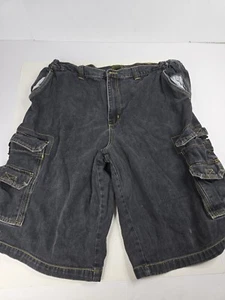 Boulder Creek Shorts Mens 40 Tall Denim Cargo Carpenter Elastic Waist Summer - Picture 1 of 8