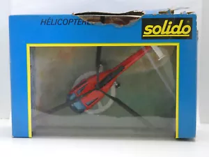 Miniature Métal SOLIDO Hélicoptère Gazelle Sécurité civile Echelle 1/50e - Foto 1 di 2