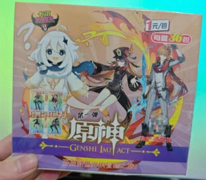 Genshin Impact 180 Tarjeta Coleccionable Deluxe Booster Box Holo Anime TCG CCG Nuevo Sellado - Imagen 1 de 1