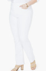 Nydj Marilyn High Rise Stretch Straight Leg Jeans Optic White Size 16W 3777