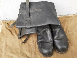 Botas de campo soviéticas rusas cálidas lona talla 41 (262) US8 con cinturones - Imagen 1 de 12