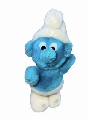 Peluche azul pitufo vintage 1981 Wallace Berrie Peyo azul Corea Foto 1 de 4