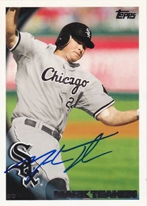 MARK TEAHEN CHICAGO WHITE SOX SIGNED CARD KANSAS CITY ROYALS TORONTO BLUE JAYS - Picture 1 of 1
