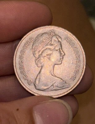 Moneda Reina Isabel II - 1968-1981 Gran Bretaña 10 Peniques Nuevos Foto 1 de 4