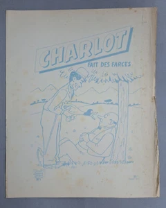 COUVERTURE ORIGINALE CHARLOT FAIT DES FARCE ALBUMS JEUNESSE JOYEUSE LACROIX 1954 - Picture 1 of 2