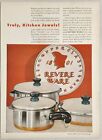 1950 Print Ad Revere Ware Copper Clad Stainless Steel Pots & Pans Rome,New York